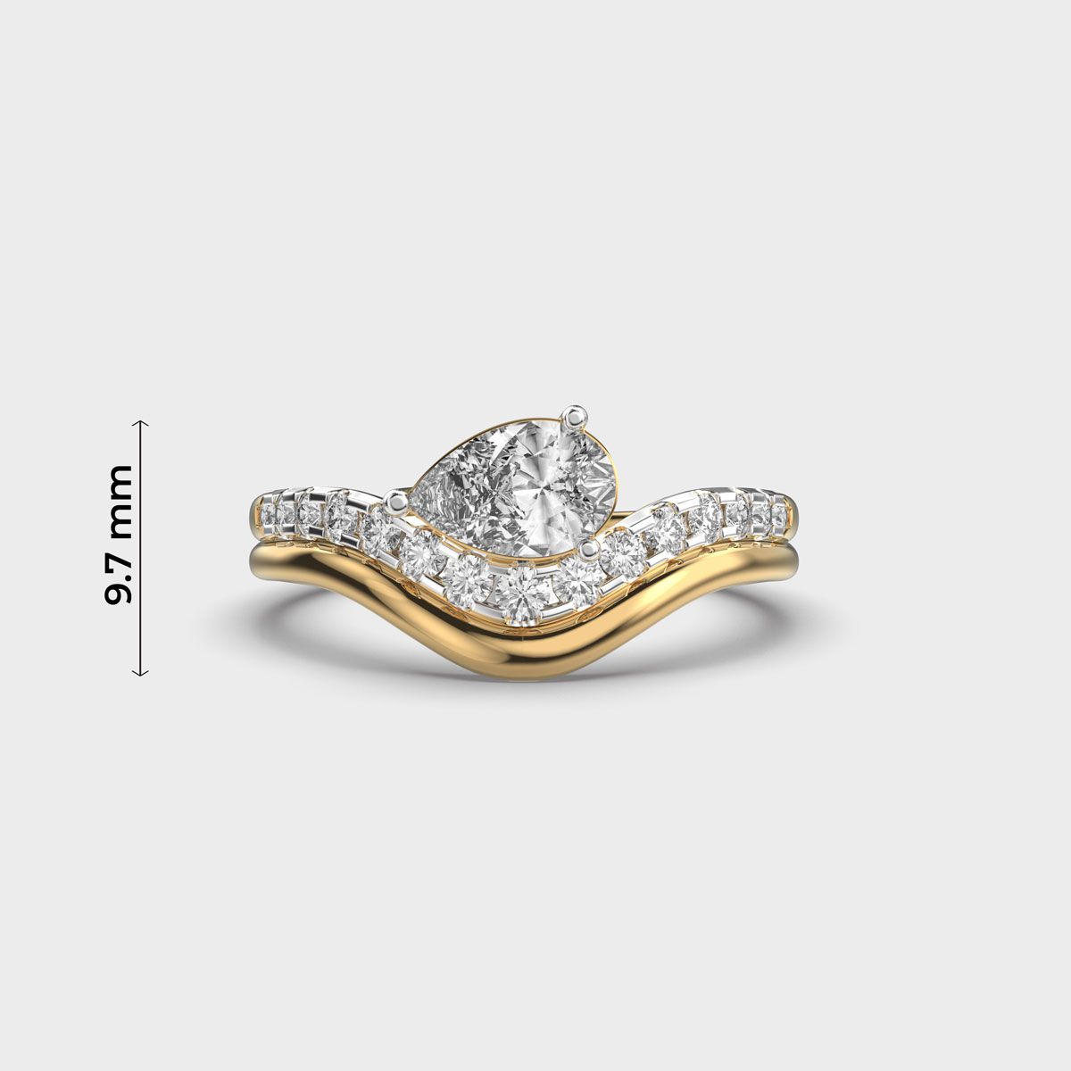 Modern Solitaire Vanki Diamond Ring - View 2