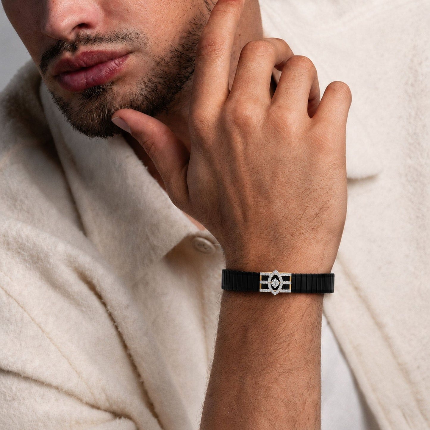Trinetra Diamond Men's Bracelet