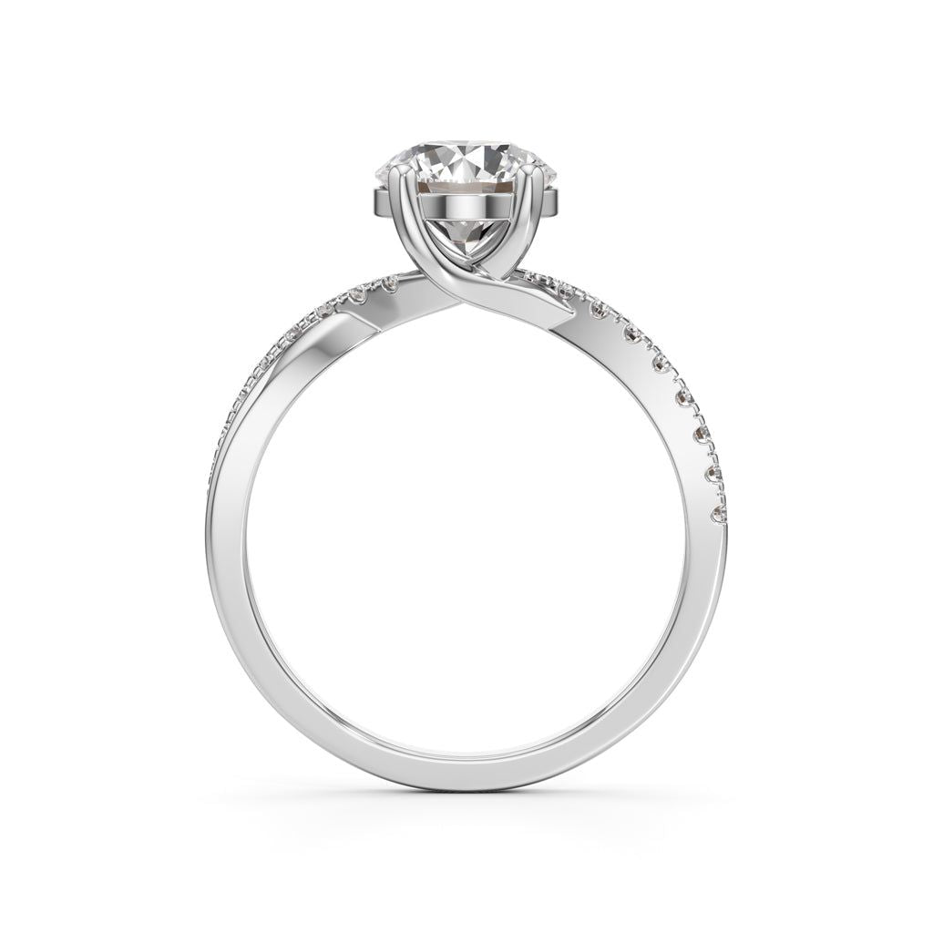 Twilight Embrace Solitaire Ring