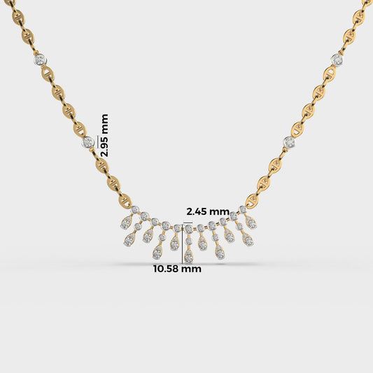 Graceful Fantasy Diamond Necklace