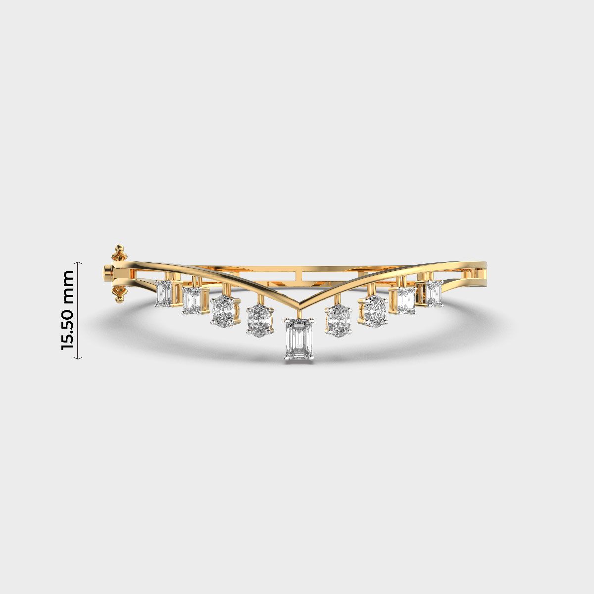 Sleek Circlet Diamond Bracelet