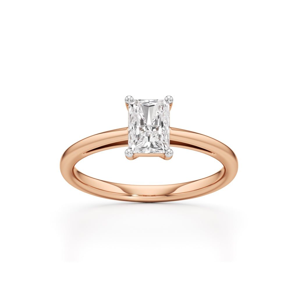 Solira 0.75Ct Radiant Cut Solitaire Ring
