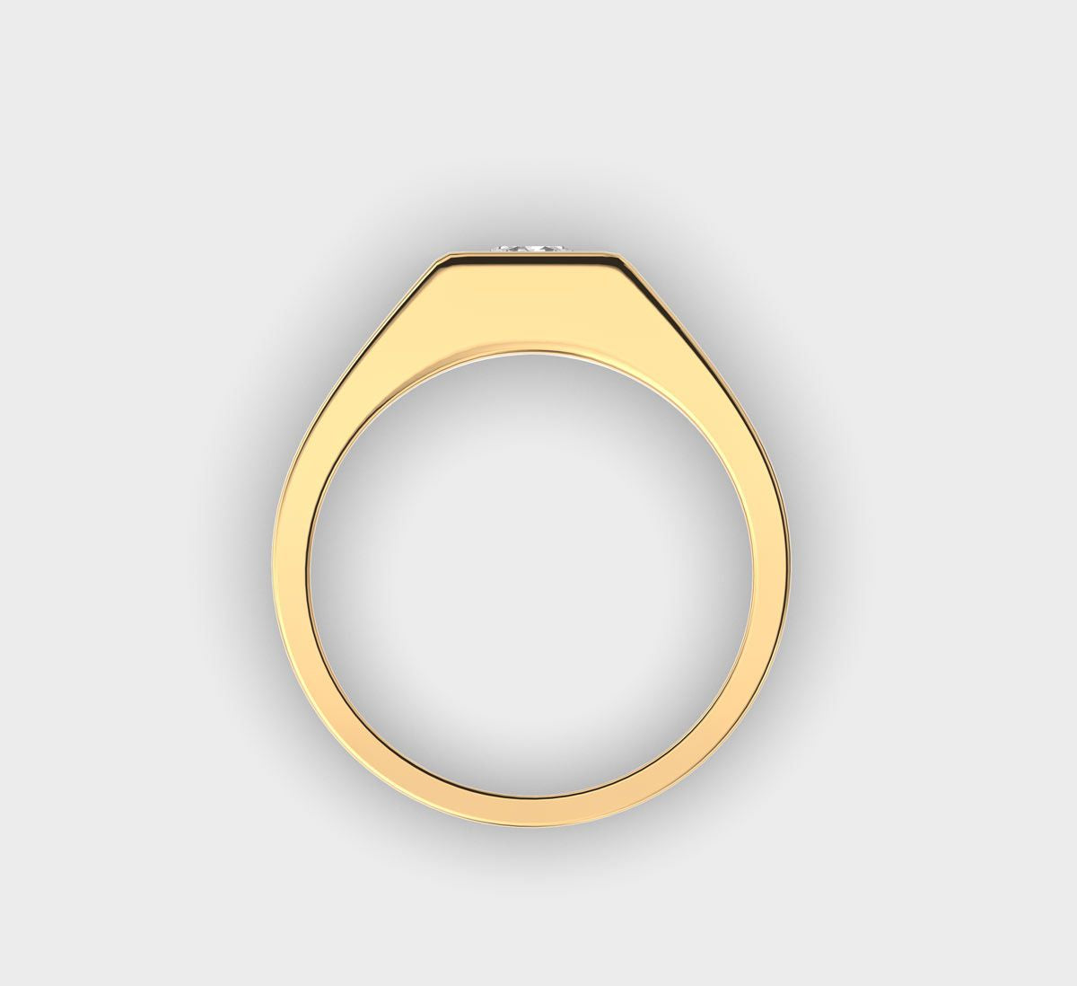 Classic Round Diamond Band for Men - View 13