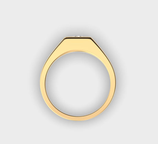 Classic Round Diamond Band for Men - View 13