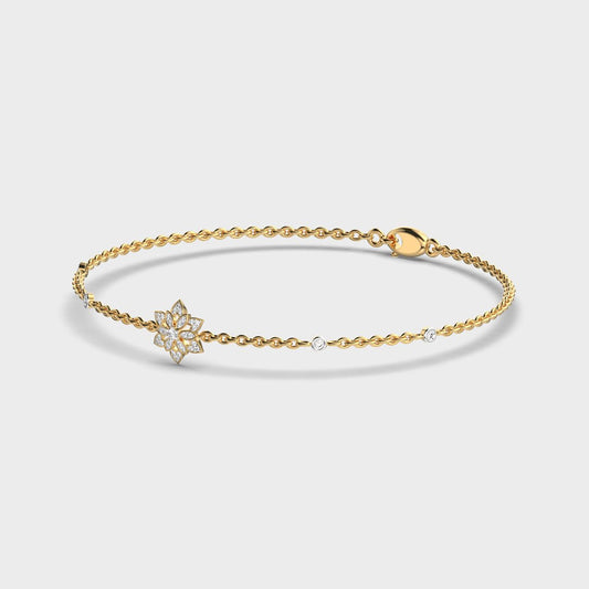Petal Star Blossom Diamond Bracelet