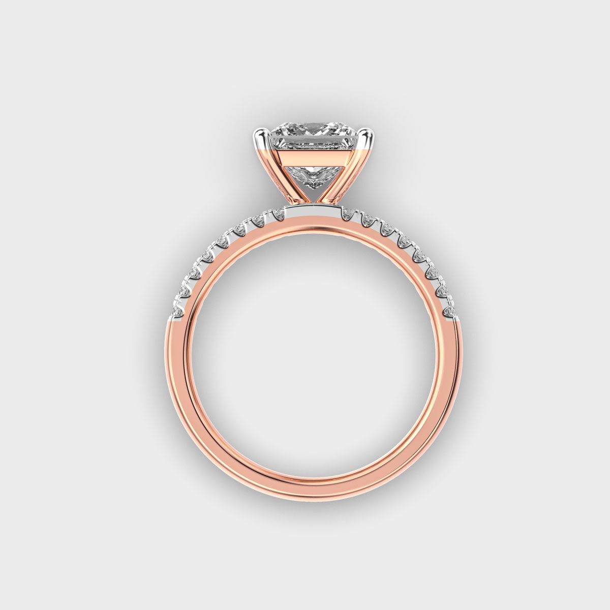 Double Band Bound Diamond Ring - View 15