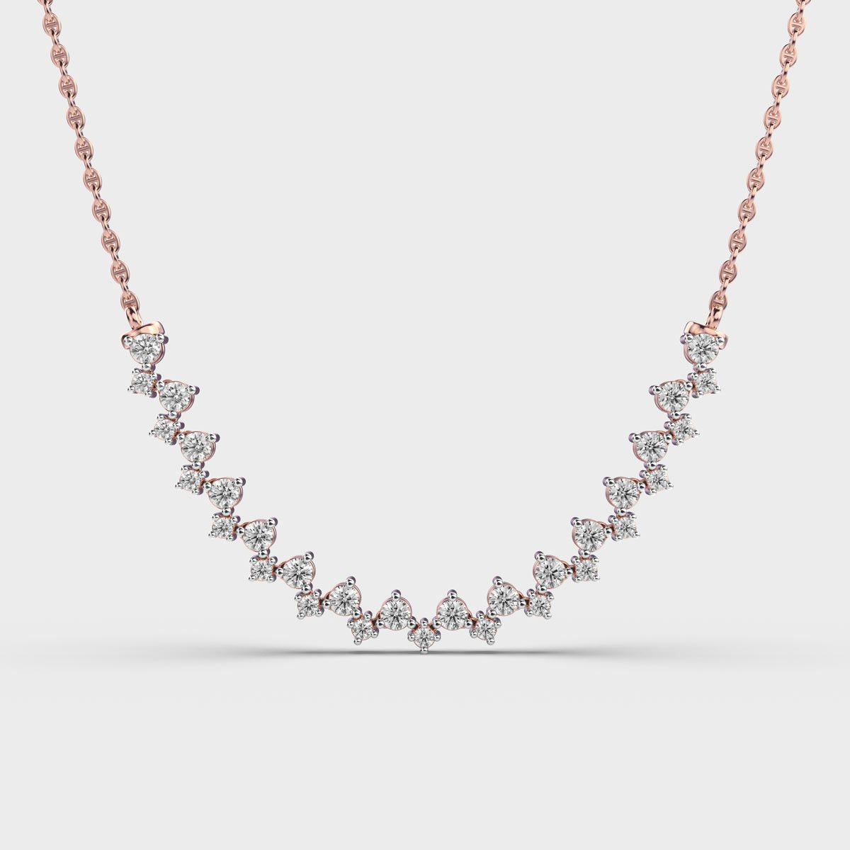 Charming Zigzags Diamond Necklace