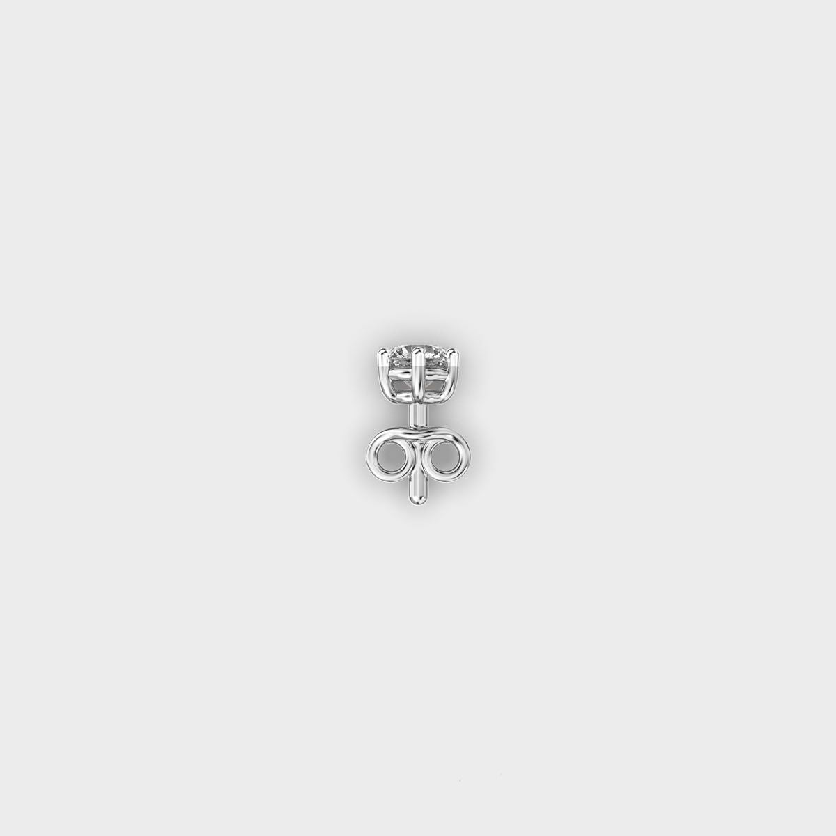 Dazzling Crest Oval Diamond Studs For Men