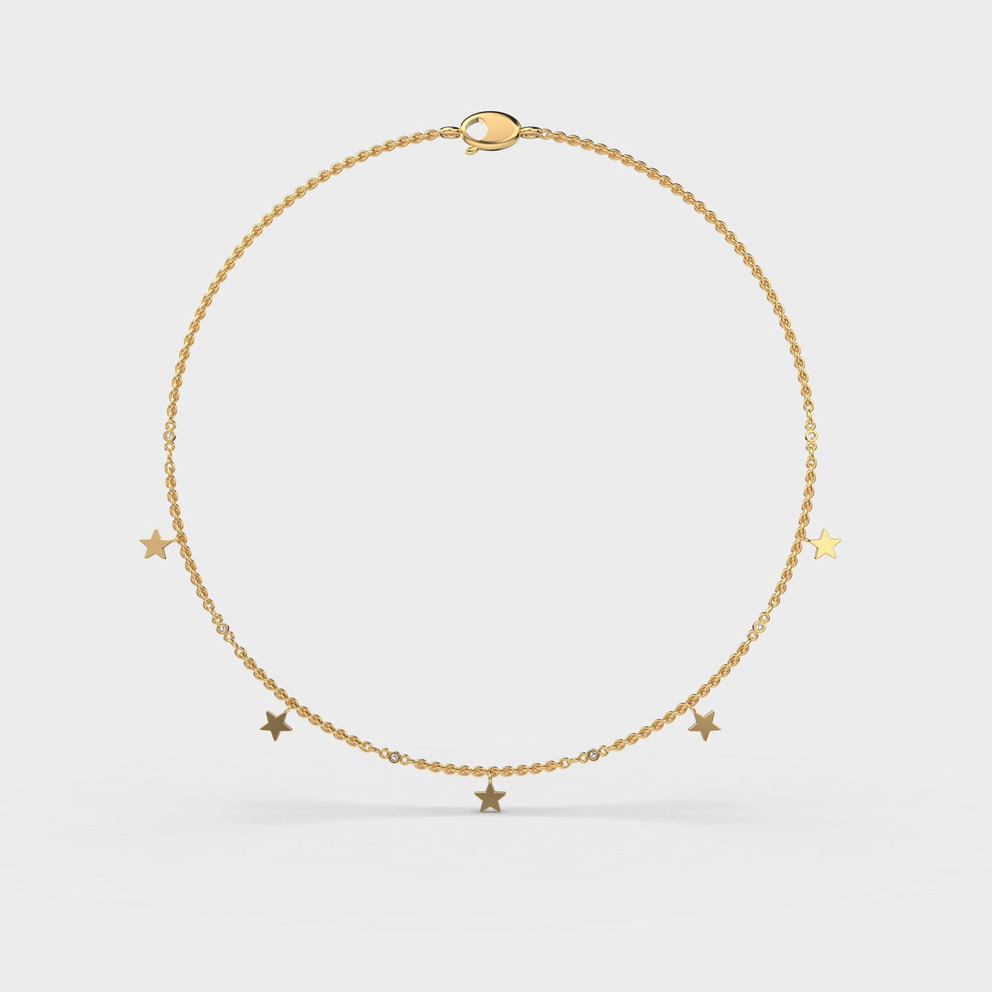 My Sweetheart Stars Diamond Necklace