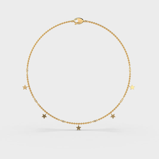 My Sweetheart Stars Diamond Necklace