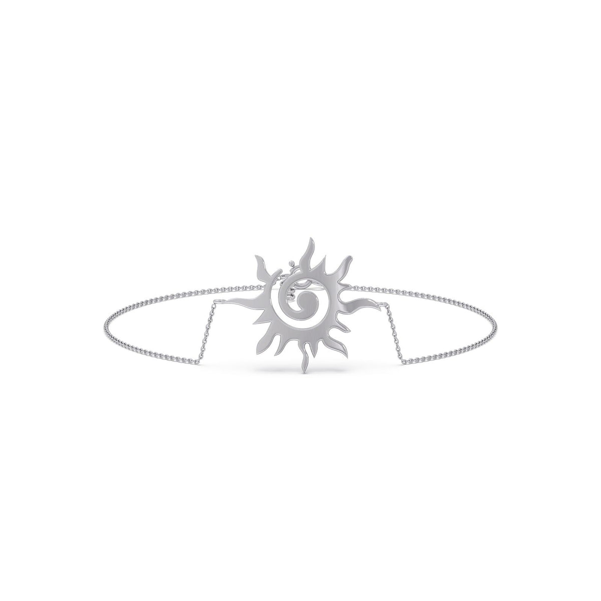 Kinetic Sun Plain Gold Chain Bracelet