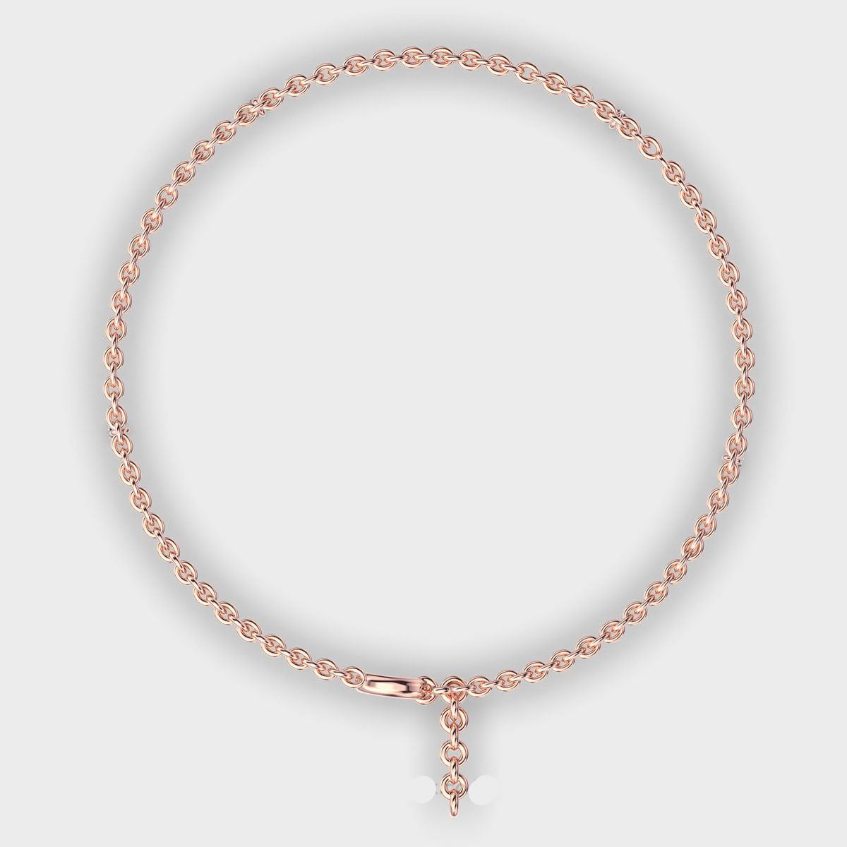 Triple Chain Bracelet with Diamonds