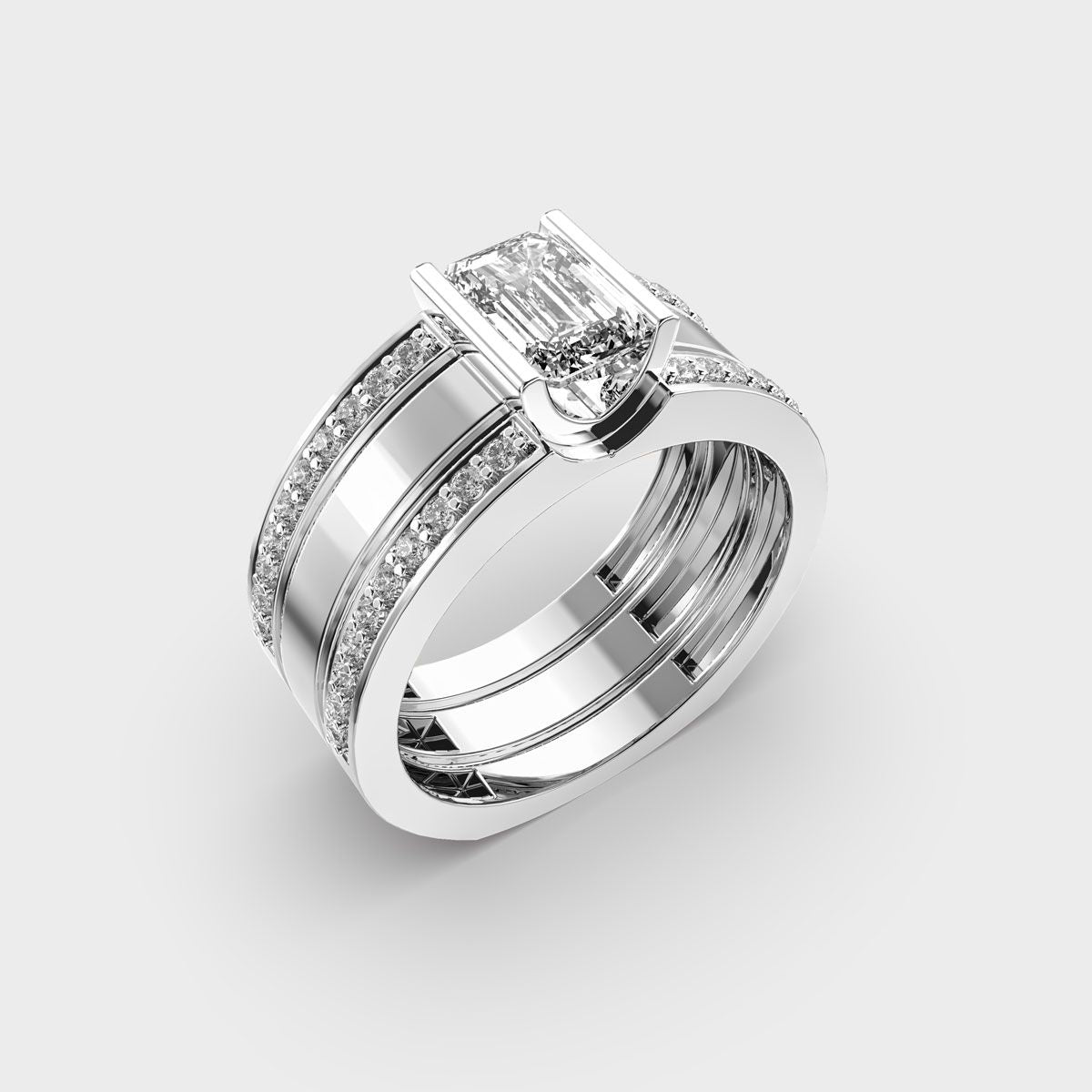 Symbol of Strength Diamond Ring For Men - View 10