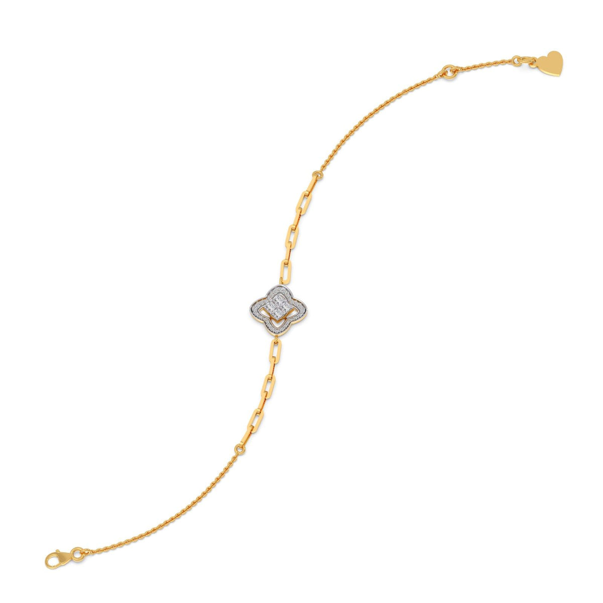Venetian Clover Diamond Chain Bracelet