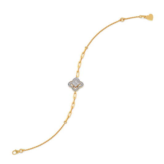 Venetian Clover Diamond Chain Bracelet
