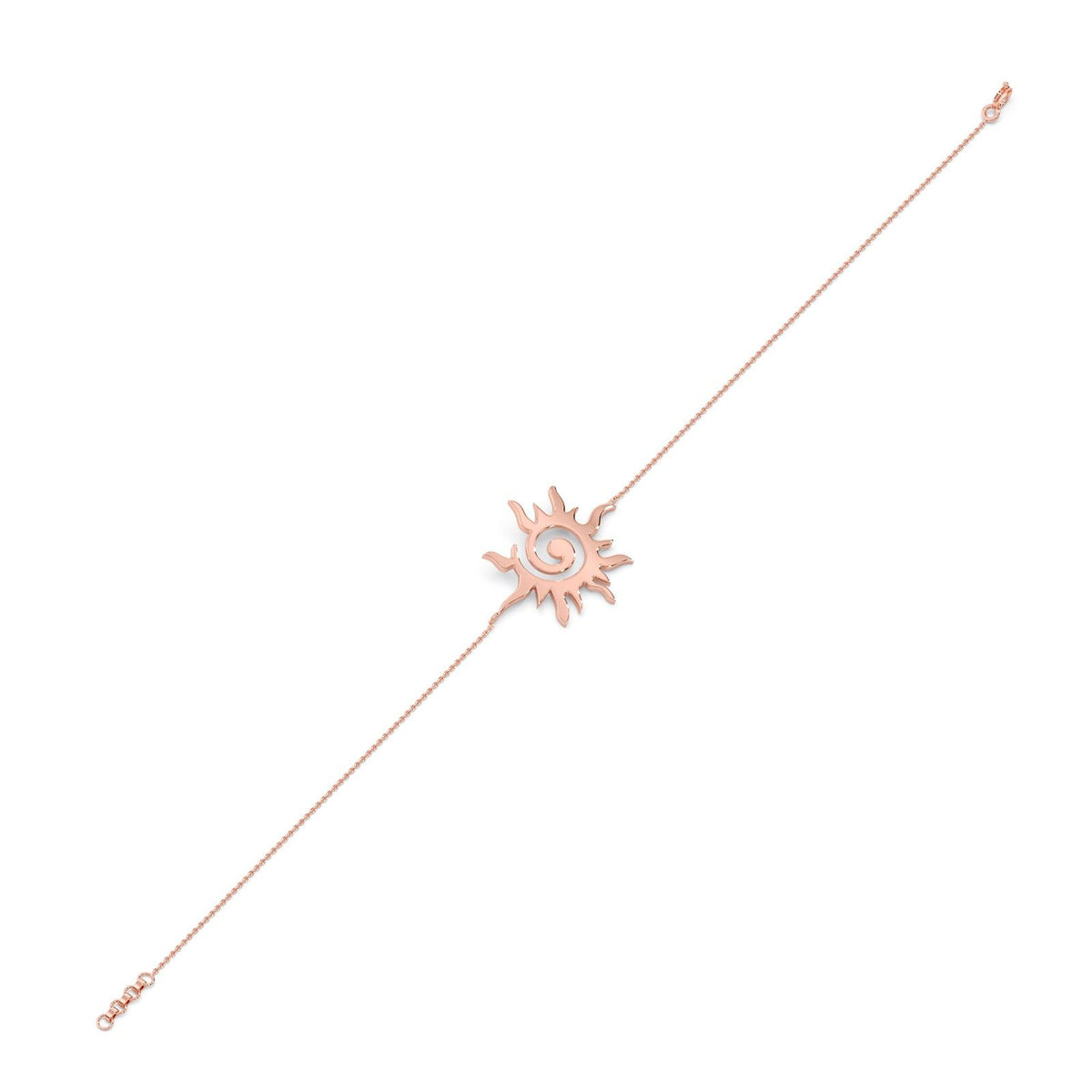 Kinetic Sun Plain Gold Chain Bracelet