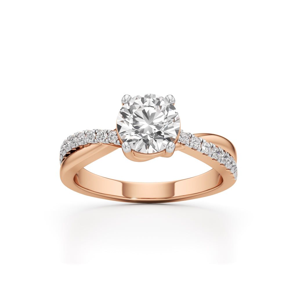 Twilight Embrace Solitaire Ring