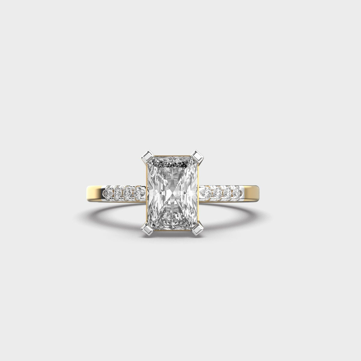Glory Days Radiant Cut Diamond Ring - View 1