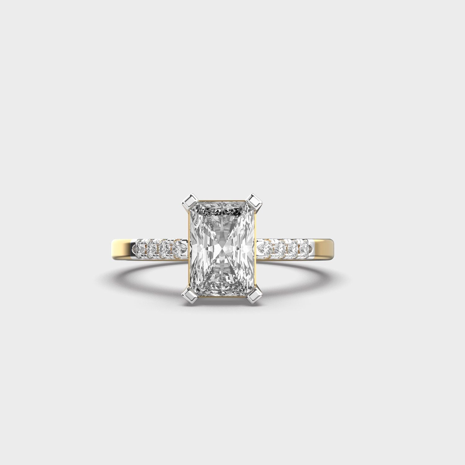 Glory Days Radiant Cut Diamond Ring - View 1