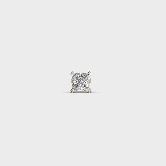 Nova Princess Cut Diamond Stud For Men