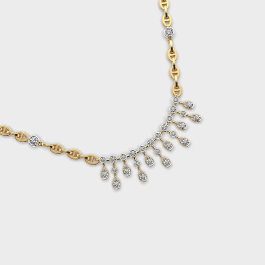 Graceful Fantasy Diamond Necklace