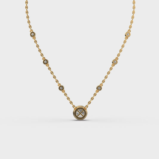 Blushing Sparkle Diamond Necklace