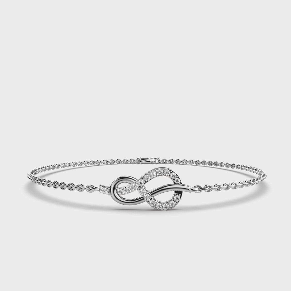 Reef Infinity Knot Diamond Bracelet