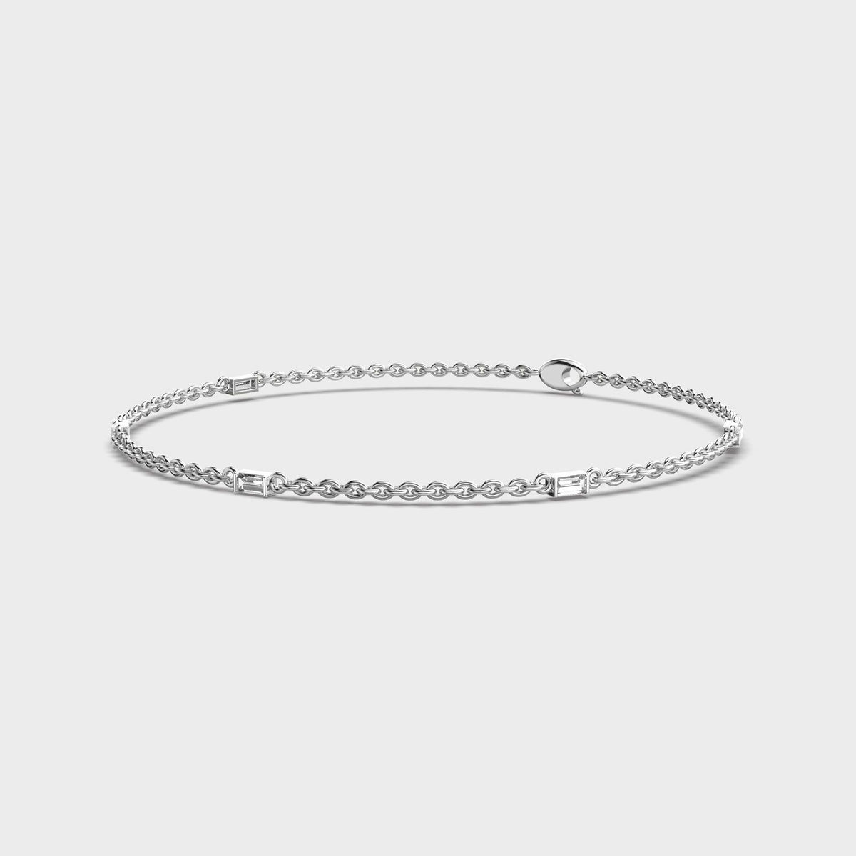 Lustrous Axis Diamond Bracelet