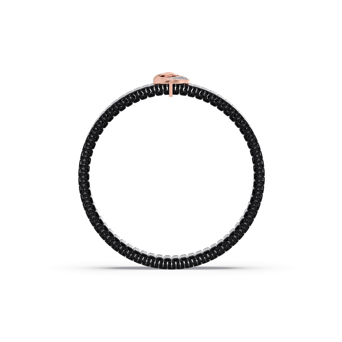 Swastika Wheel Diamond Men's Bracelet