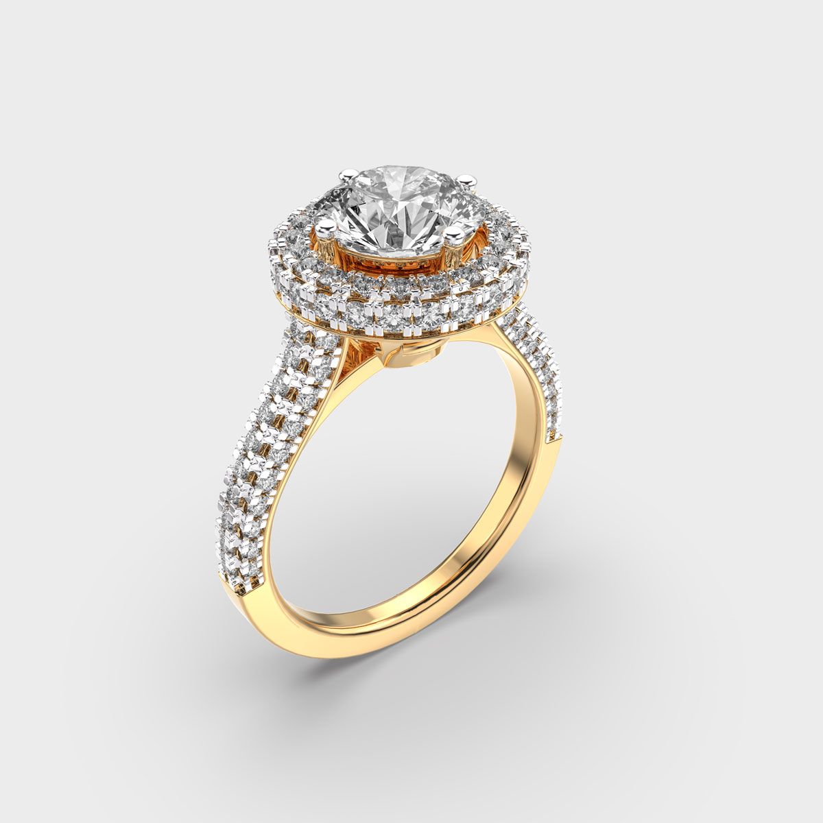 Golden Hour Cocktail Diamond Ring - View 3
