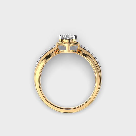 Ornate Moments Pretty Diamond Ring - View 4