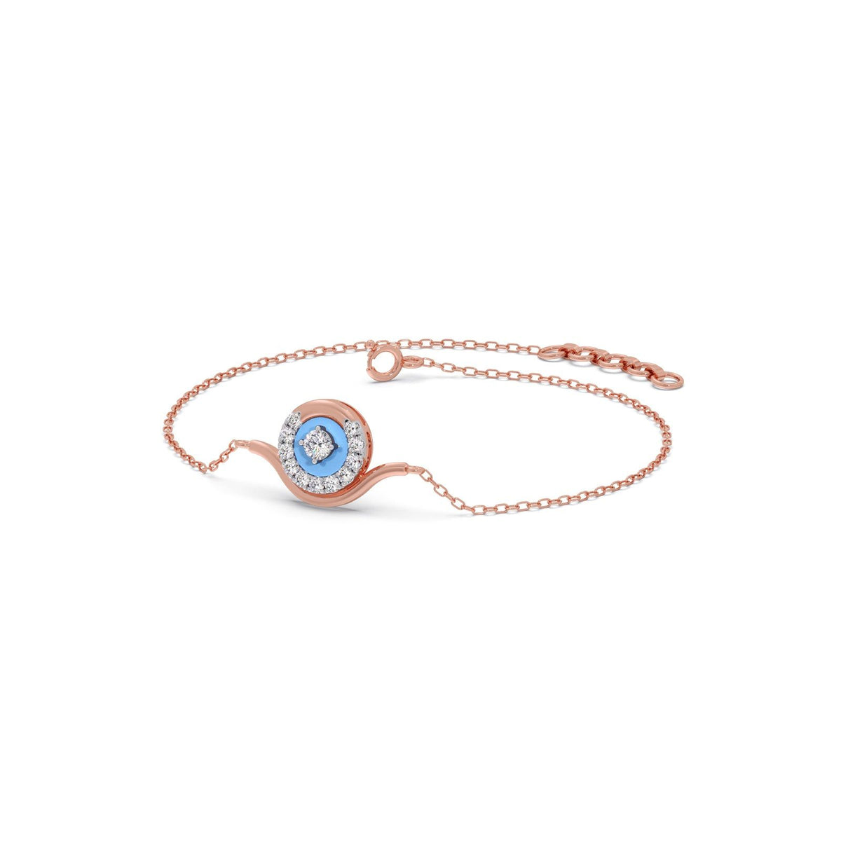 Cotton Candy Swirling Diamond Bracelet