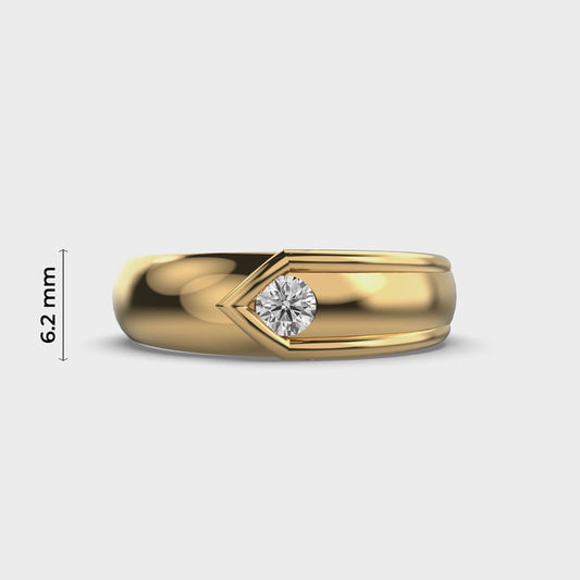 Modern Diamond Band Ring For Men - View 5