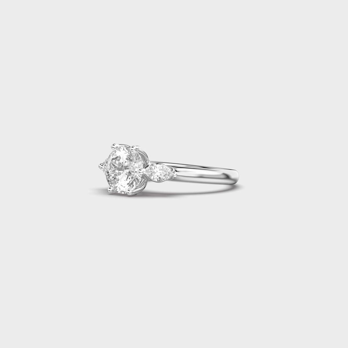 Pear Embrace Padma Cut Diamond Ring - View 11