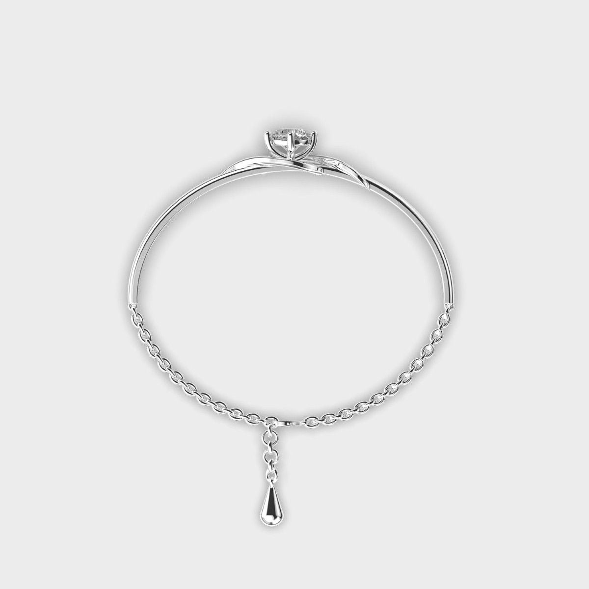 Diamond In Thistle Bracelet