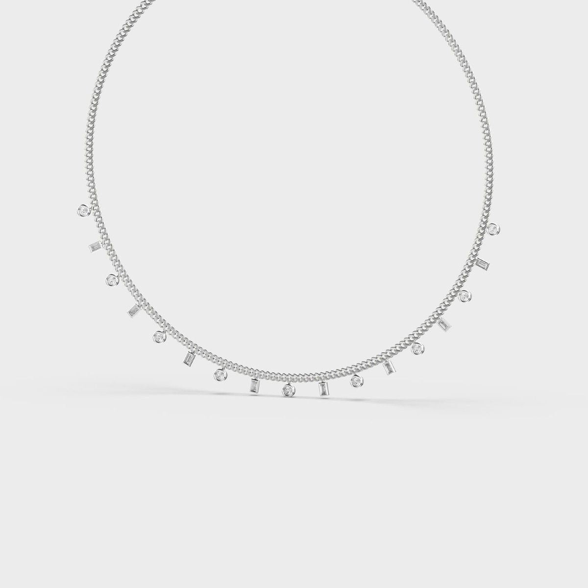 Minimal Elise Diamond Necklace
