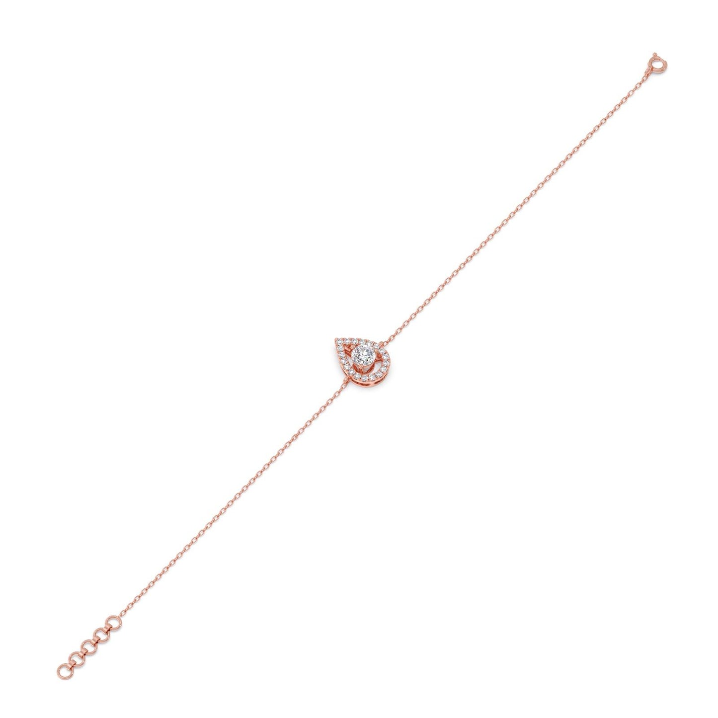 Pearluxe Halo Chain Bracelet