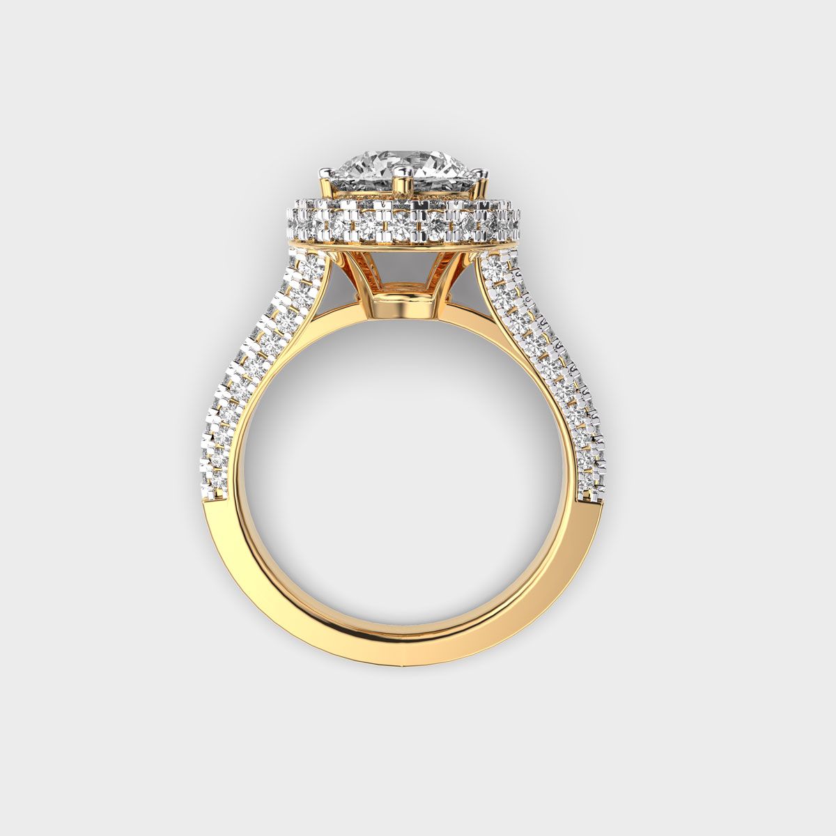 Golden Hour Cocktail Diamond Ring - View 4