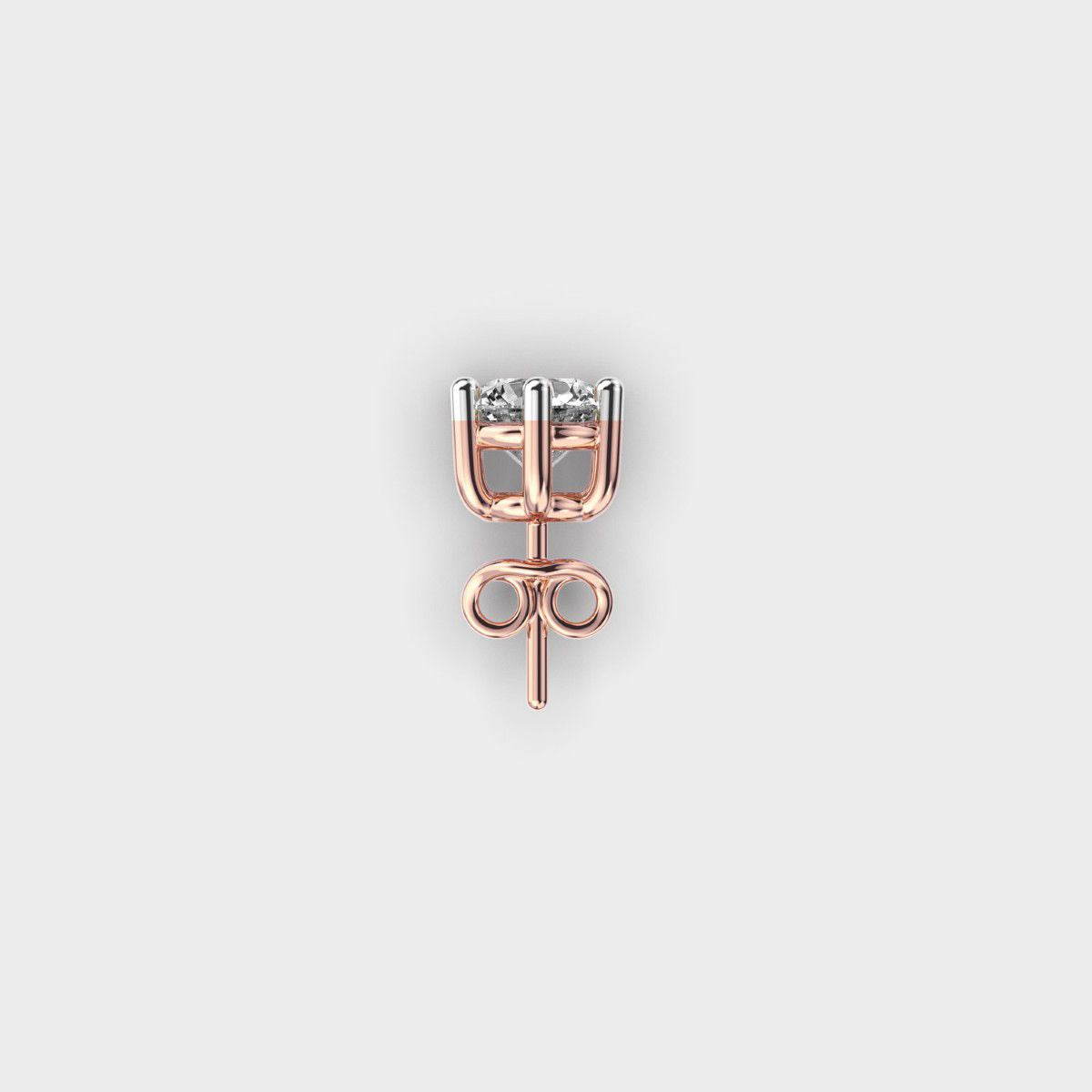 Bright Gladius Orbis Men Round Diamond Stud