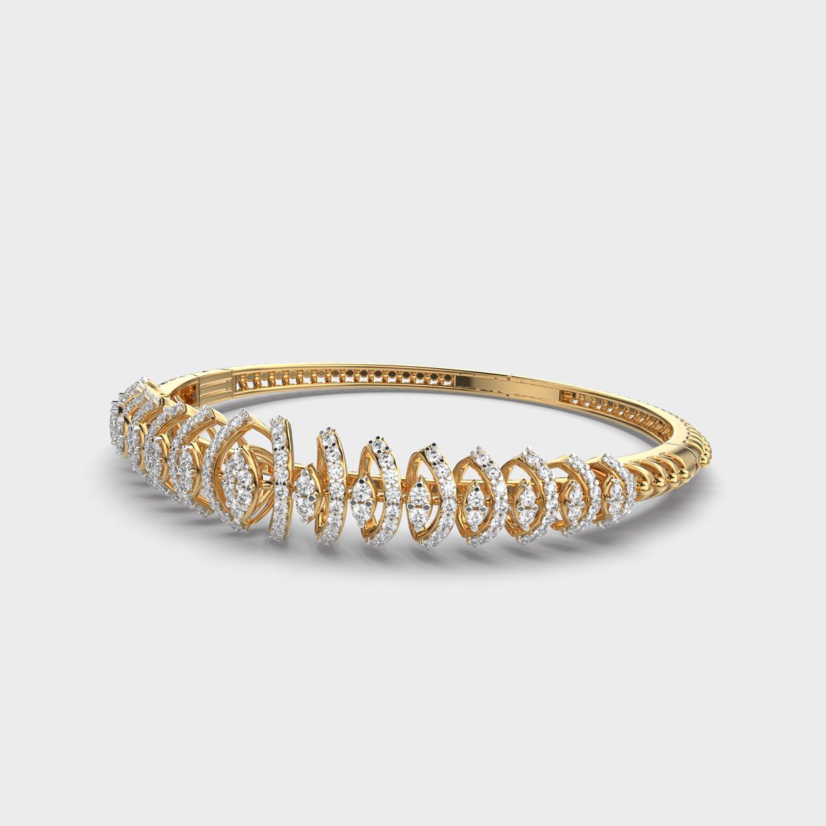 Gleaming Ecstasy Round Diamond Bracelet