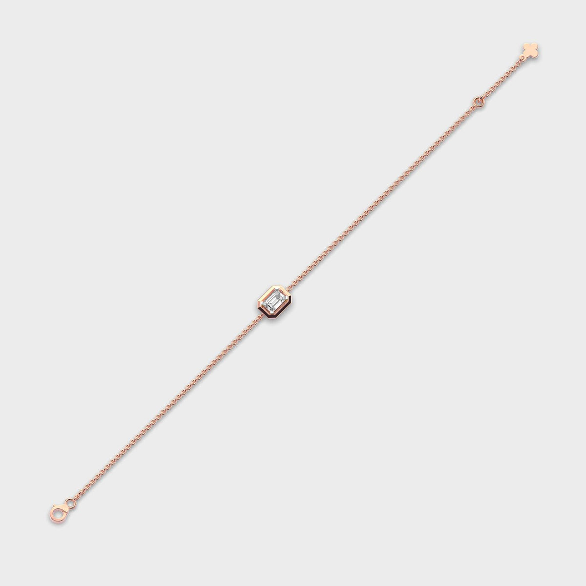 Minimal Everyday Emerald Diamond Bracelet
