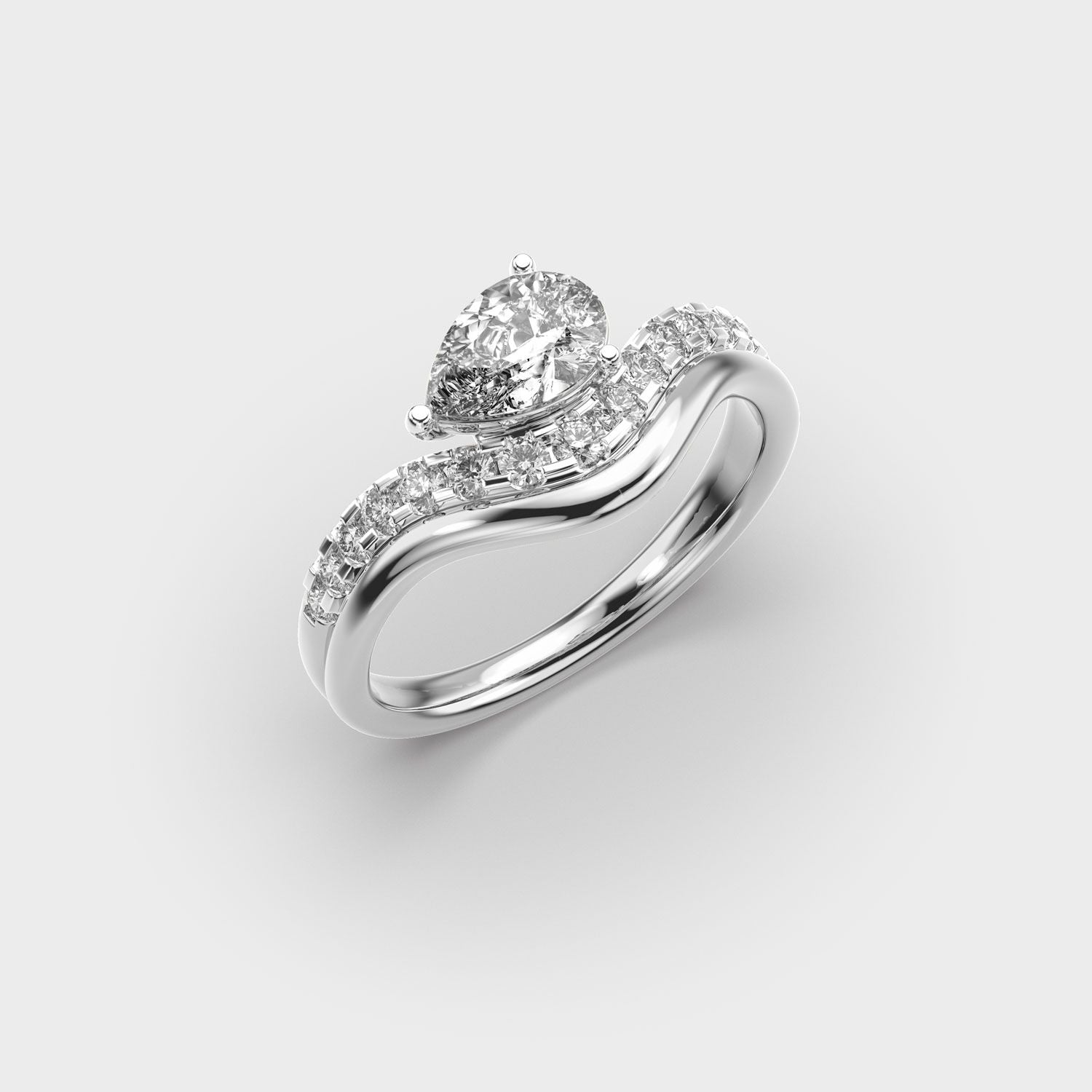Modern Solitaire Vanki Diamond Ring - View 8