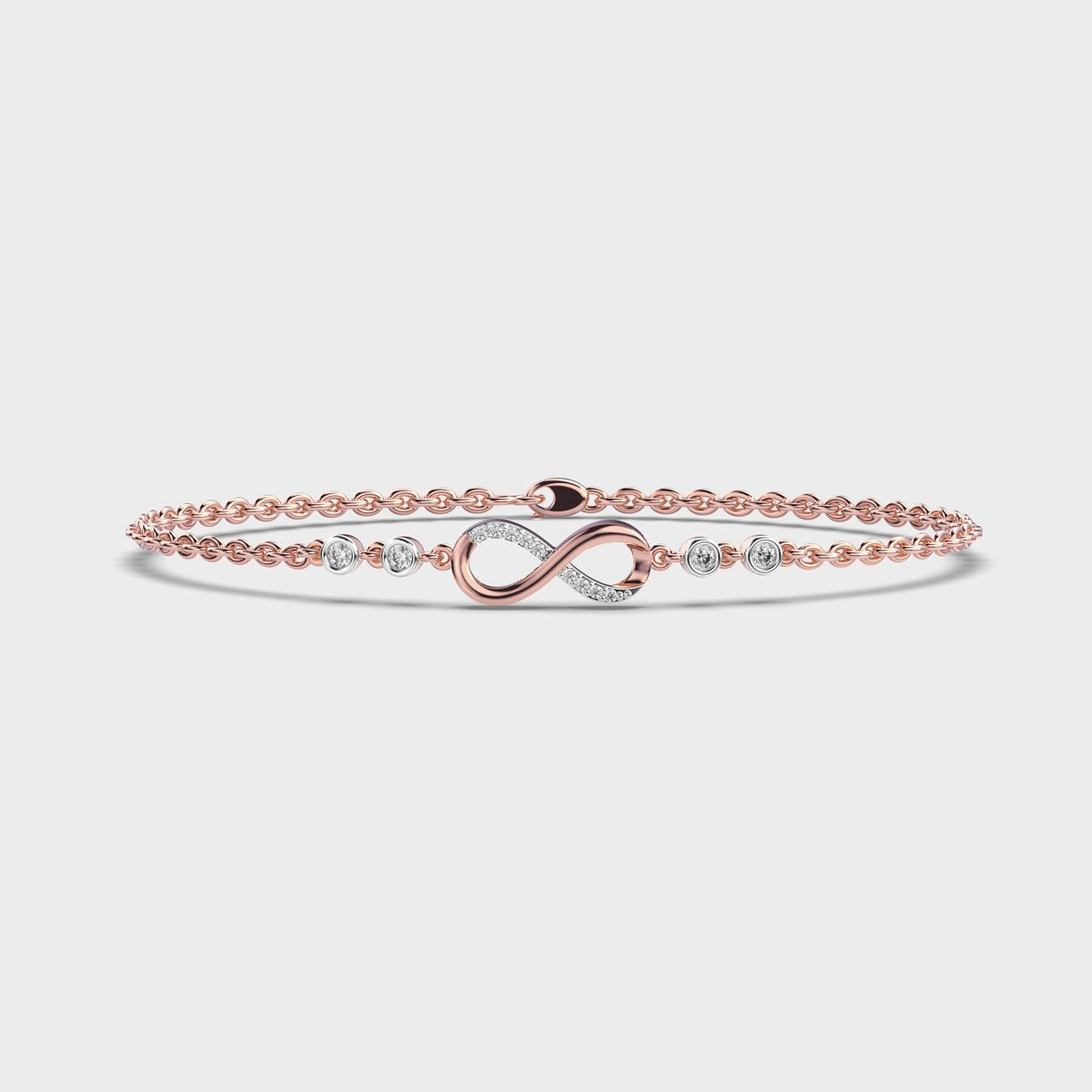 Diamond Encrusted Infinity Bracelet