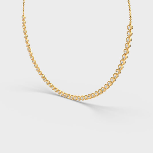 Dainty Interlocked Diamond Necklace