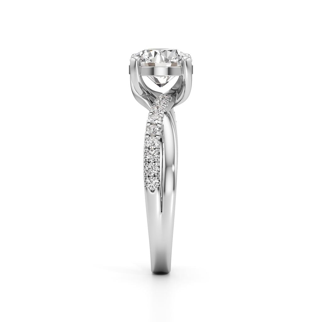 Twilight Embrace Solitaire Ring