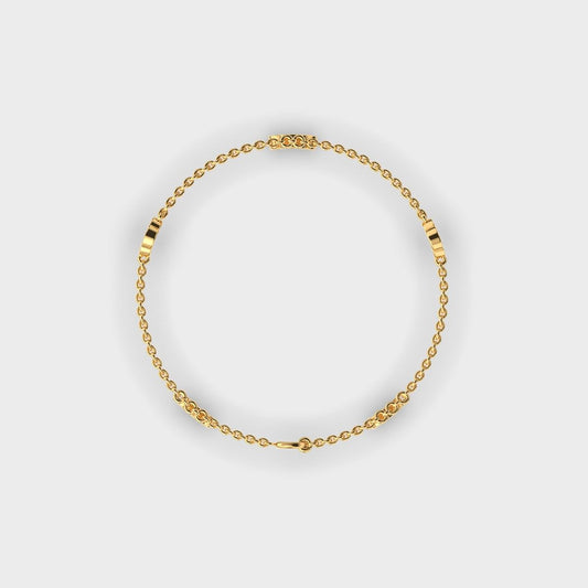Cubic Clover Diamond Bracelet
