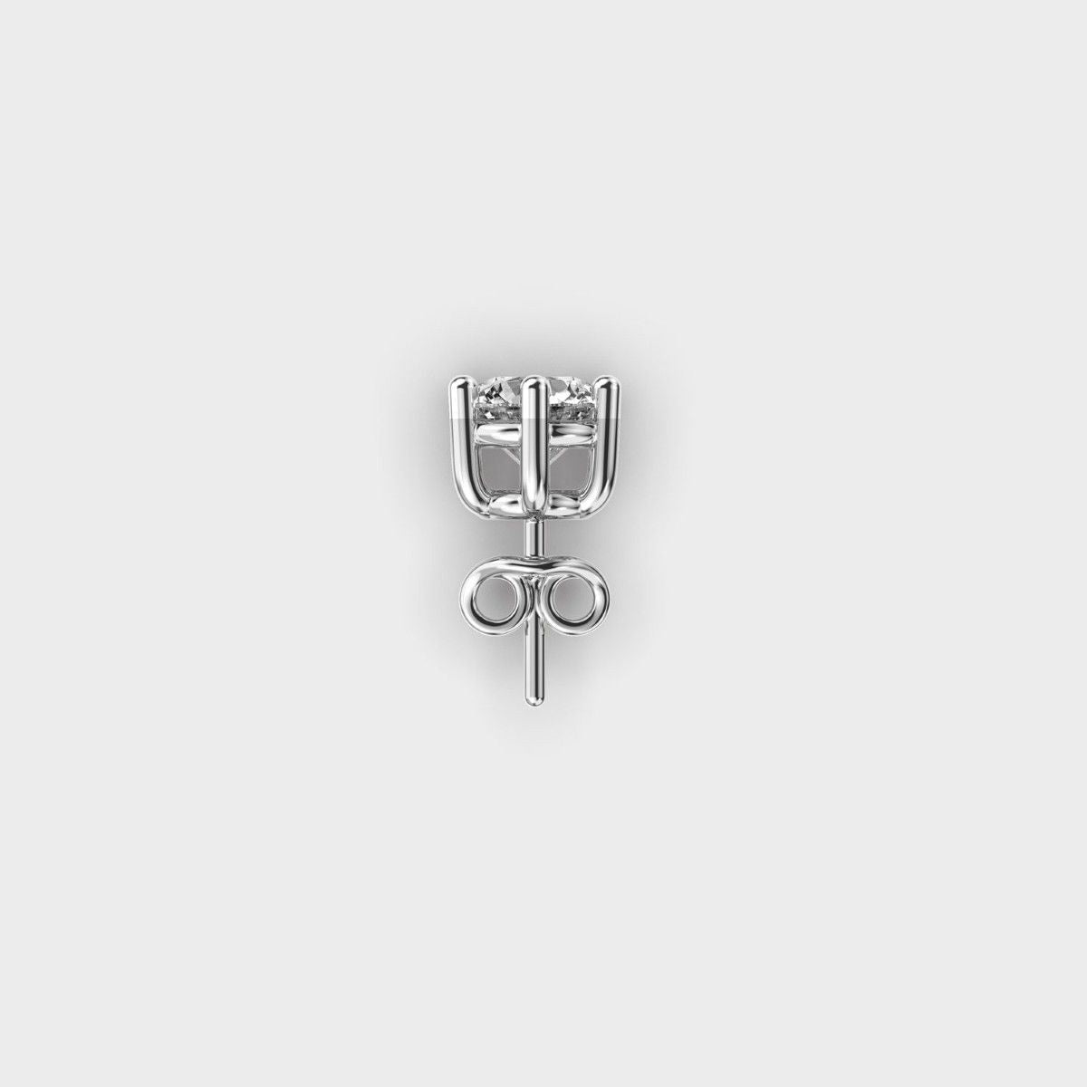 Bright Gladius Orbis Men Round Diamond Stud