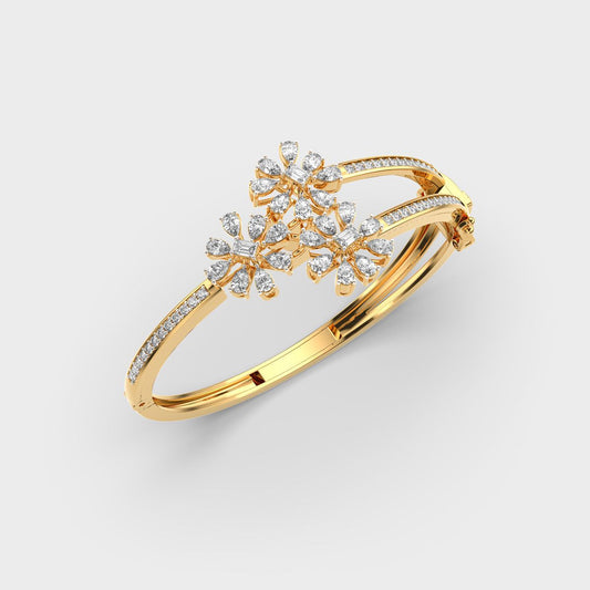 Triple Blossom Diamond Bracelet