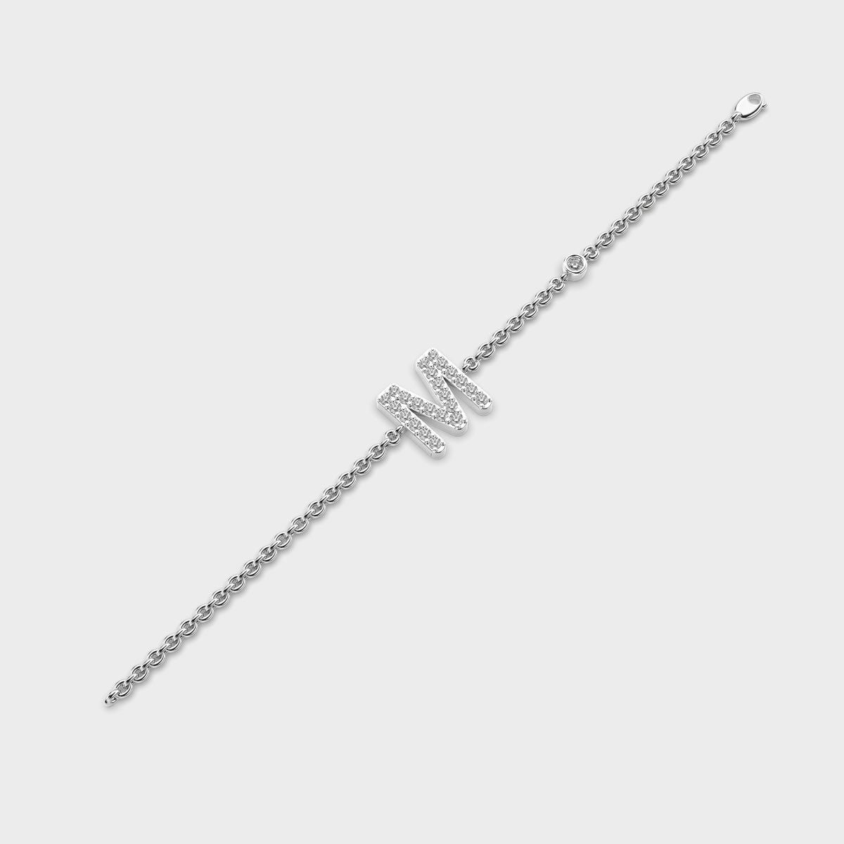 Mesmerising M Initial Bracelet