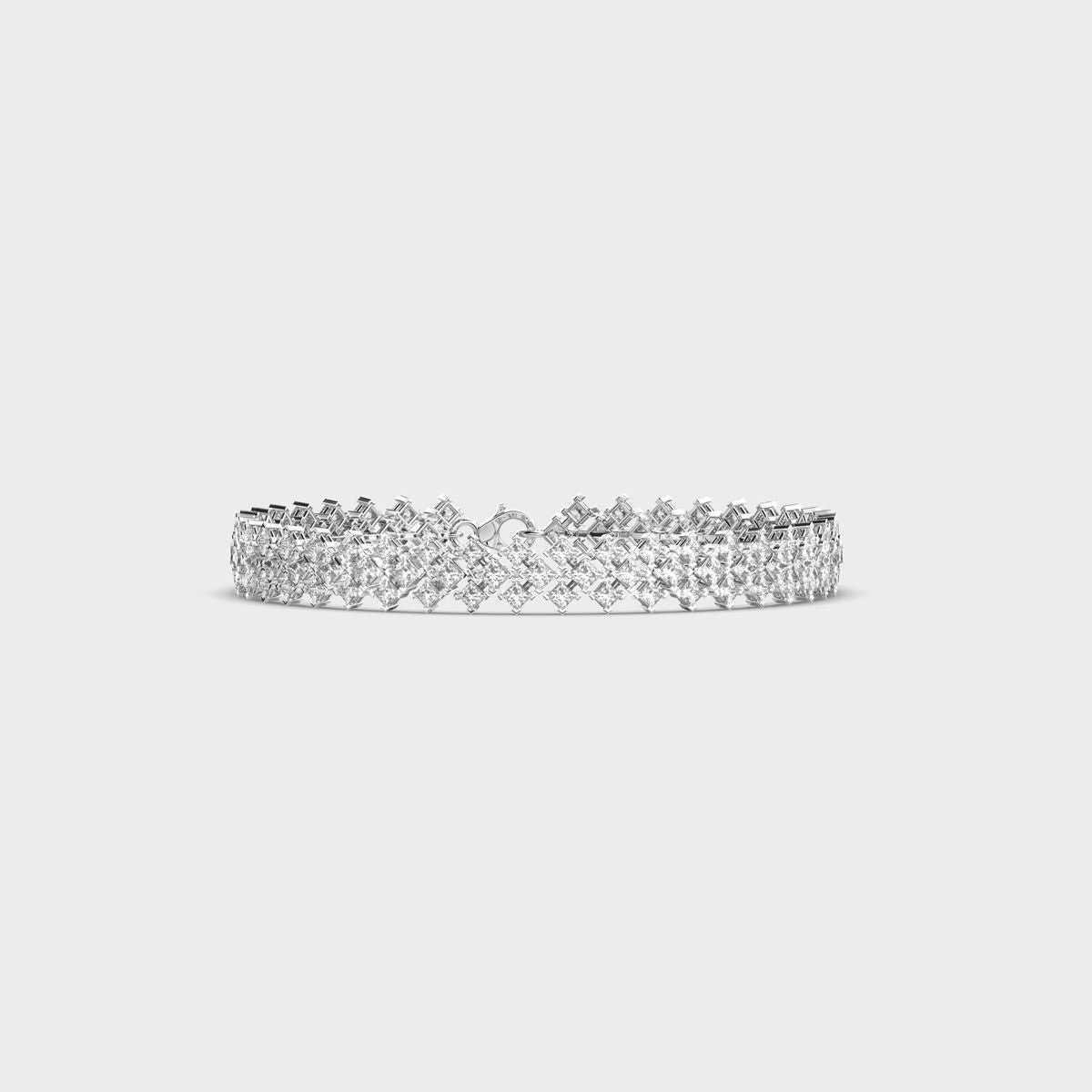 Pear Vine Diamond Link Bracelet